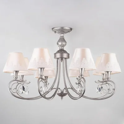 Подвесная люстра Eurosvet 60069/8 серебро