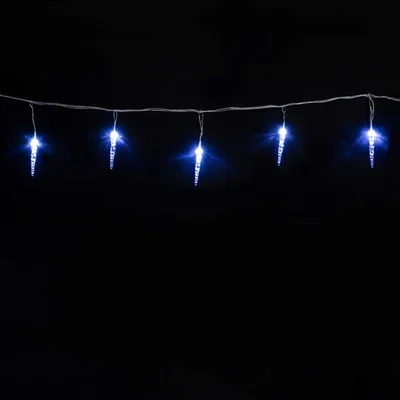 Гирлянда Сосульки 4м Белые 12см 24В, 16LED, Провод Прозрачный ПВХ, IP54