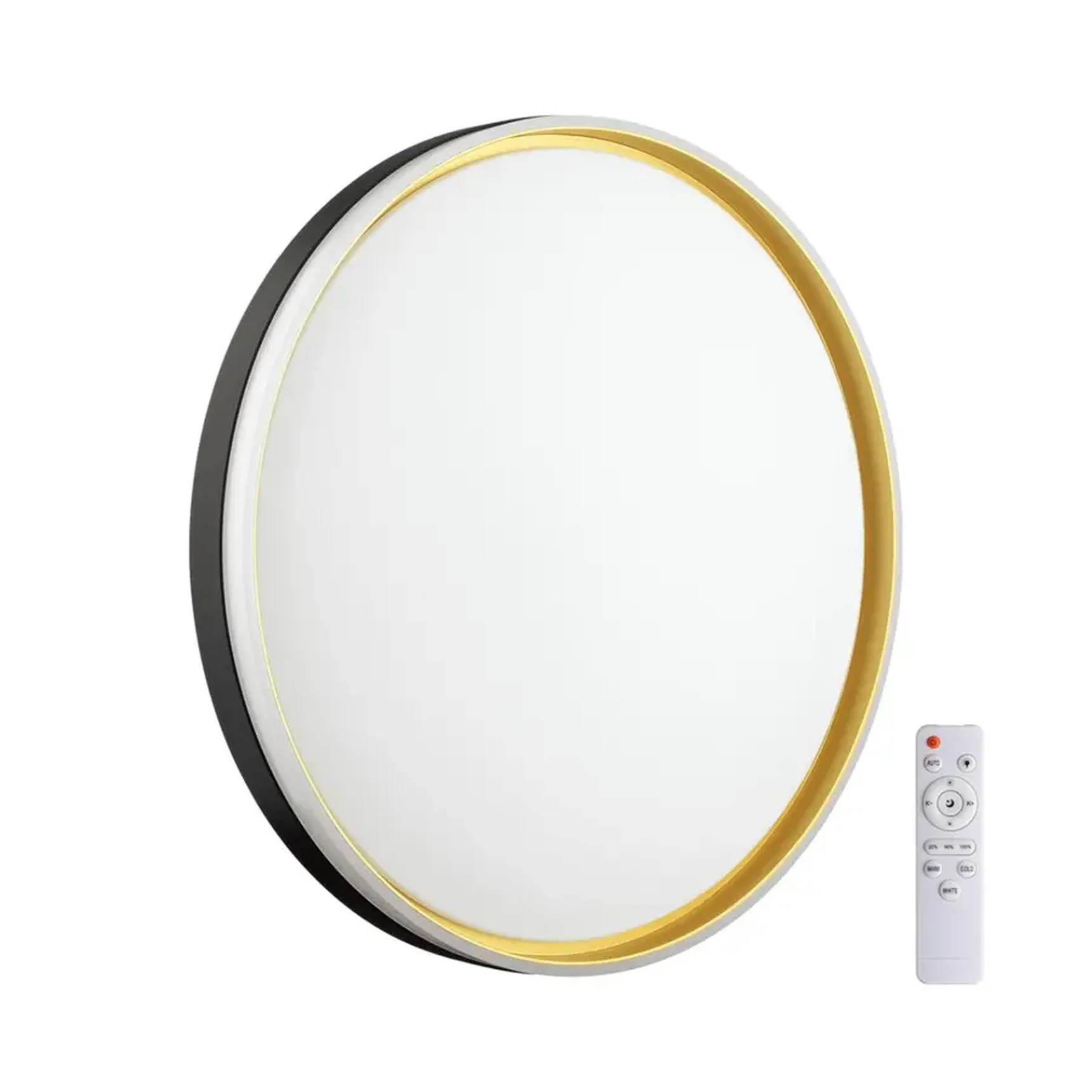 7619/EL PALE SN 106 Светильник пластик/черн./золот. LED 72Вт 3000-6300K D490 IP43 пульт ДУ SAVI