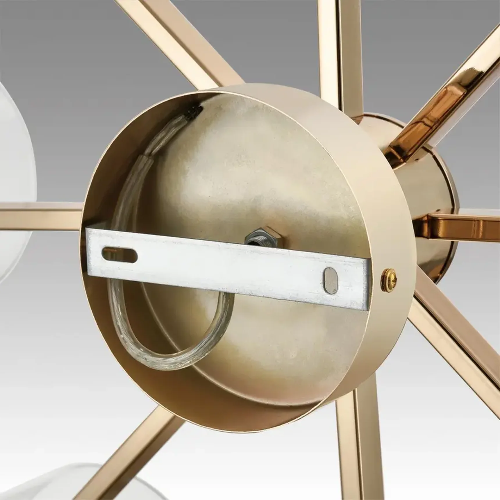 6587/8C MODERNI LN25 золото/прозрачный, металл/стекло Люстра потолочная E14 8*40W 220V VERDI