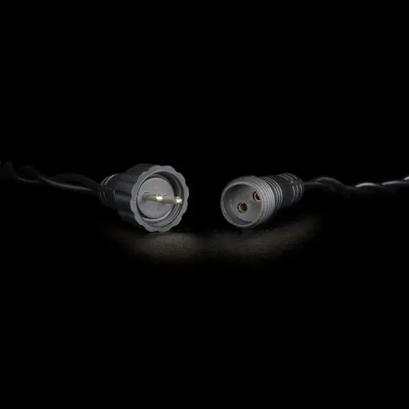 Гирлянда Нить 10м Разноцветная 24В, 100 LED, Провод Черный ПВХ, IP54