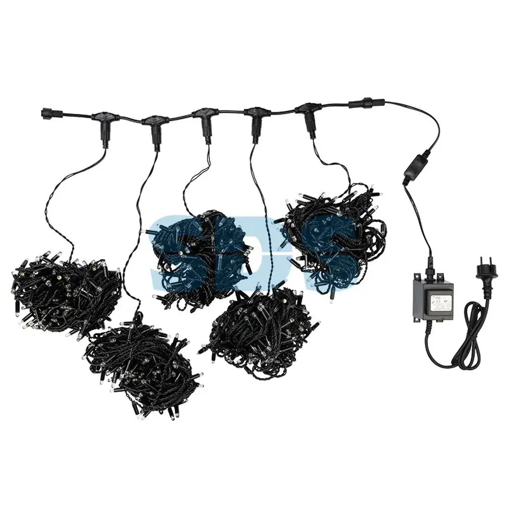 Гирлянда LED ClipLight 24V, 5 нитей по 20 метров, цвет диодов Белый