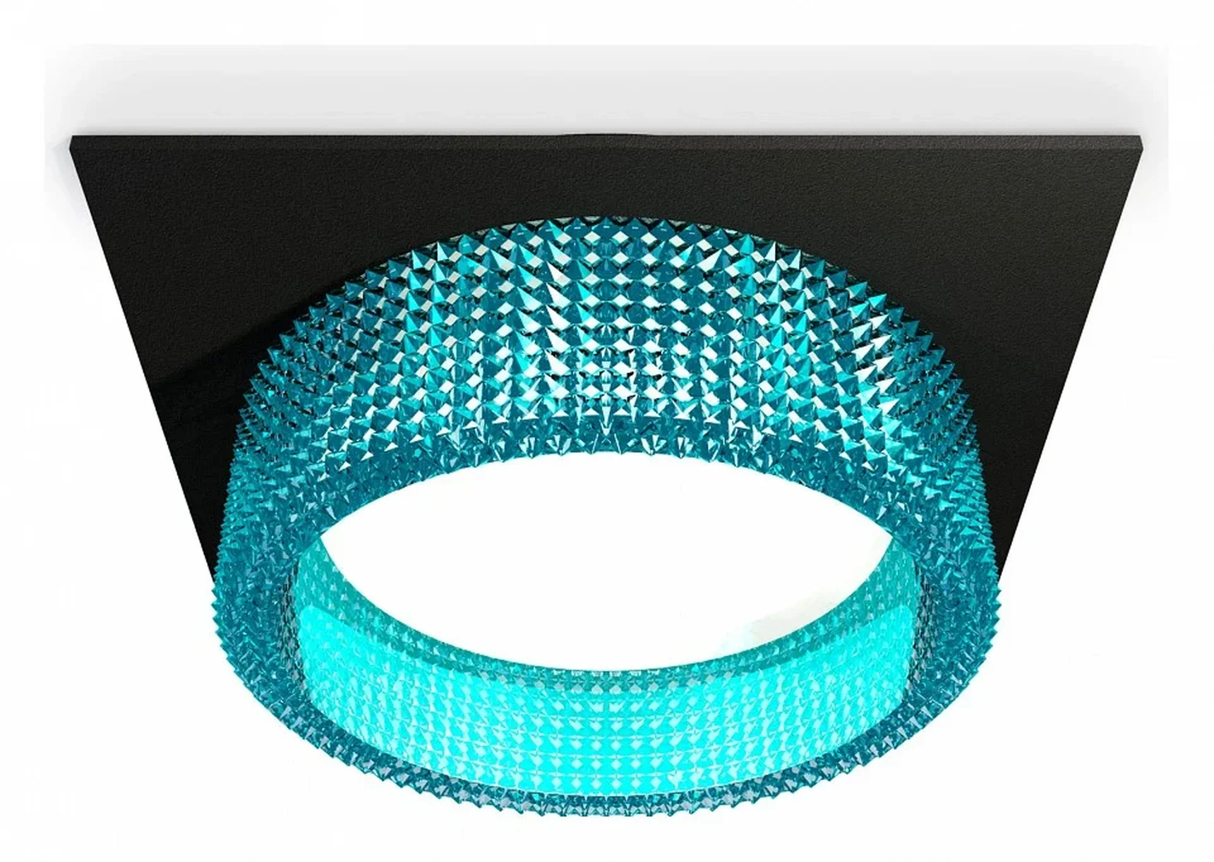 Комплект встраиваемого светильника XC8062033 SBK/BL черный песок/голубой GX53 (C8062, N8488) (C8062 - 1шт, N8488 - 1шт)