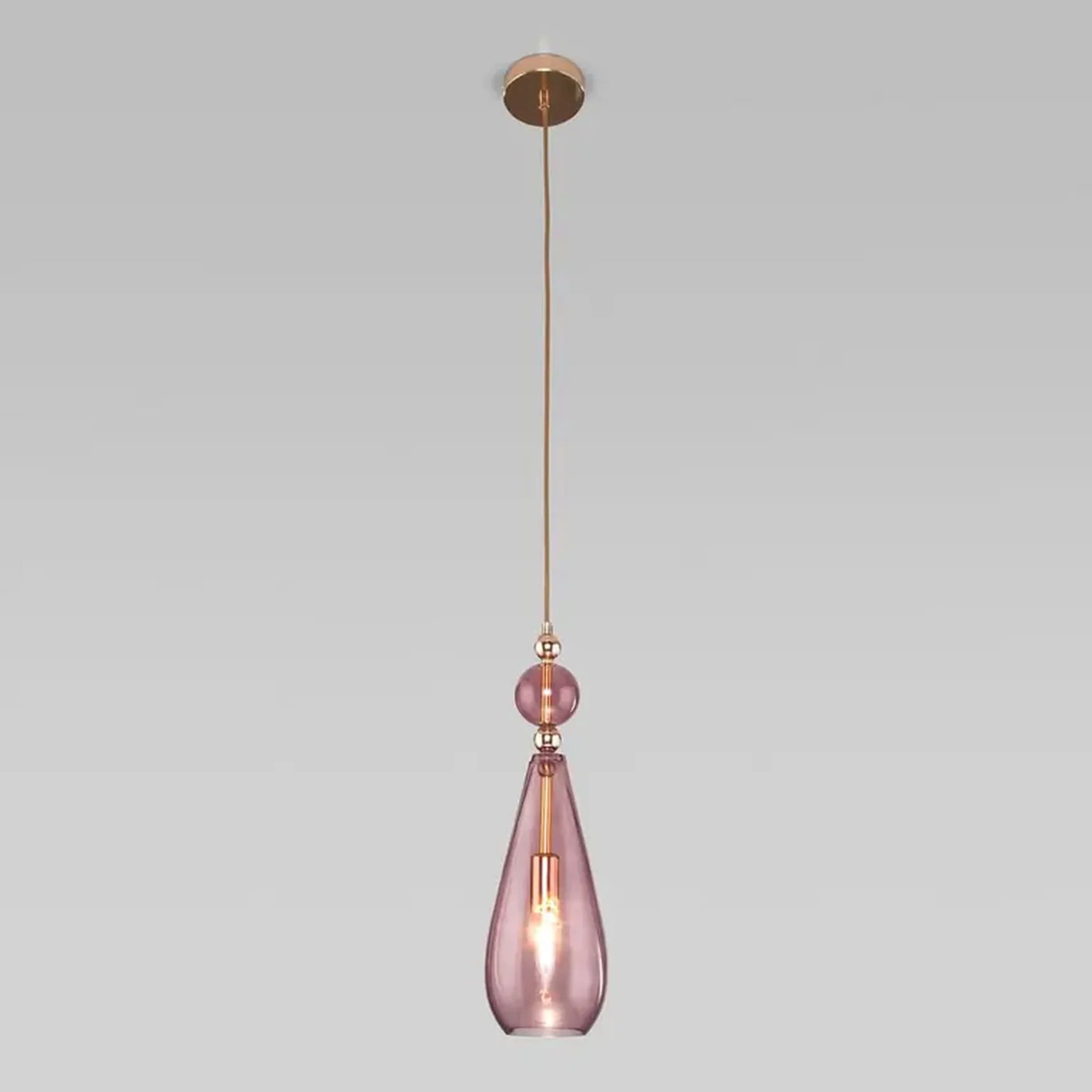 Подвесной светильник Eurosvet Ilario 50202/1 пурпурный