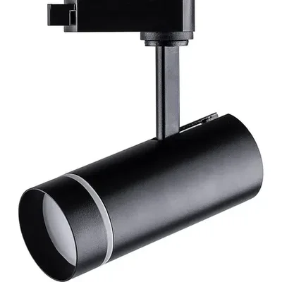 Светильник трековый светодиодный на шинопровод 20W, 1800 Lm, 4000К, черный, 80 градусов, AL106, серия Luna
