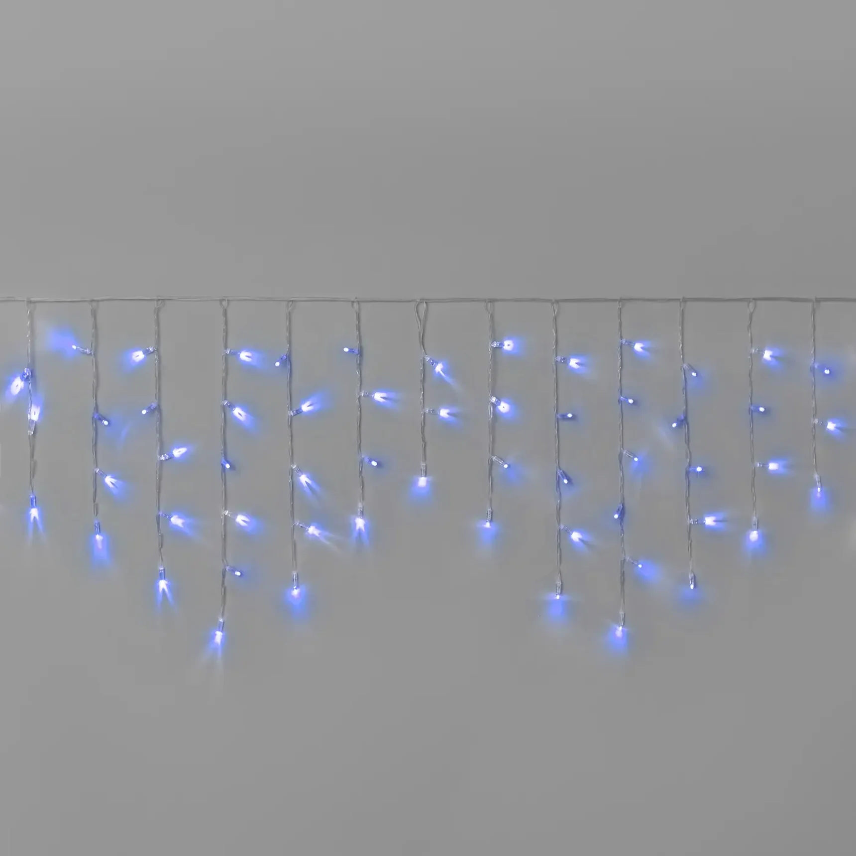 Гирлянда Бахрома INOXHUB 3х0.6м, 108 LED, 220В, IP65, прозрачный провод, СИНИЙ