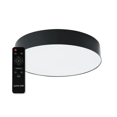 Светодиодный светильник LUMIN'ARTE CLL58 80W MACARON CCT 3000-6500K, с ПДУ черный матовый