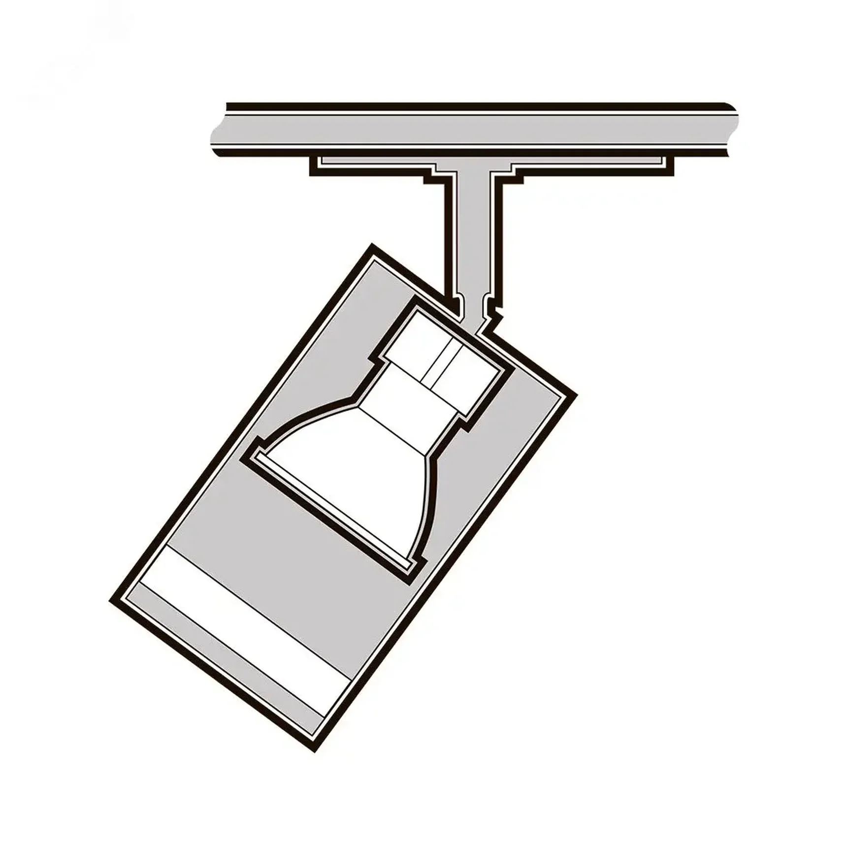 Трековый светильник светодиодный PTR 28 GU10 WH 230V IP20, 5040205