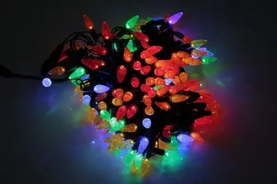 LED-PL-C6-4G-240V-20-M, 20м, 200 светодиодов, мульти