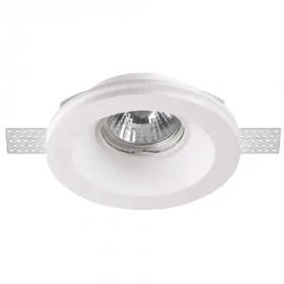 Встраиваемый гипсовый светильник в штукатурку или под покраску Novotech Yeso 370475