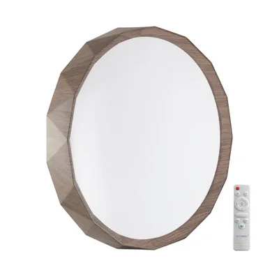 7637/EL BASICA SN 114 Светильник пластик/кор. под дер LED 70Вт 3000-6000K D485 IP43 пульт ДУ ZIF WOOD