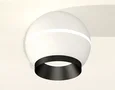 Комплект накладного светильника XS1101011 SWH/PBK белый песок/черный полированный MR16 GU5.3 LED 3W 4200K (C1101, N7031) (C1101 - 1шт,