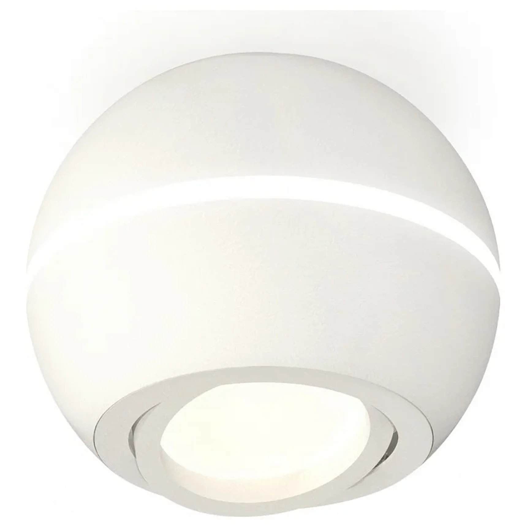 Комплект накладного поворотного светильника XS1101020 SWH белый песок MR16 GU5.3 LED 3W 4200K (C1101, N7001) (C1101 - 1шт, N7001 - 1шт)