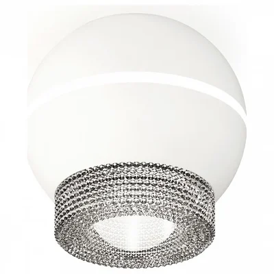Комплект накладного светильника XS1101030 SWH/CL белый песок/прозрачный MR16 GU5.3 LED 3W 4200K (C1101, N7191) (C1101 - 1шт, N7191 - 1ш