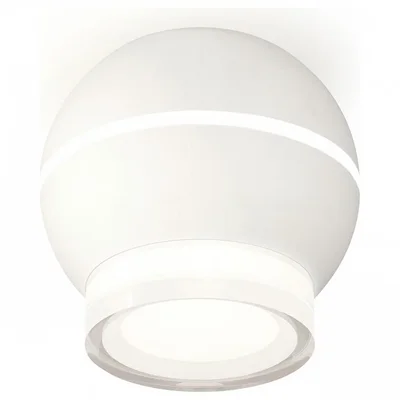 Комплект накладного светильника XS1101042 SWH/FR/CL белый песок/белый матовый/прозрачный MR16 GU5.3 LED 3W 4200K (C1101, N7160) (C1101