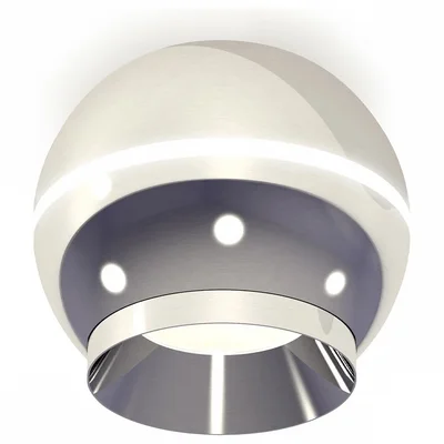 Комплект накладного светильника XS1104002 PSL серебро полированное MR16 GU5.3 LED 3W 4200K (C1104, N7032) (C1104 - 1шт, N7032 - 1шт)