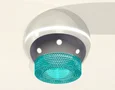 Комплект накладного светильника XS1104020 PSL/BL серебро полированное/голубой MR16 GU5.3 LED 3W 4200K (C1104, N7194) (C1104 - 1шт, N719