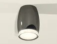 Комплект накладного светильника с акрилом XS1123022 DCH/FR/CL черный хром/белый матовый/прозрачный MR16 GU5.3 (C1123, N7160) (C1123 - 1