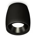 Комплект накладного светильника XS1142002 SBK/PBK черный песок/черный полированный MR16 GU5.3 (C1142, N7031) (C1142 - 1шт, N7031 - 1шт)