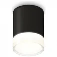 Комплект накладного светильника XS6302064 SBK/FR/CL черный песок/белый матовый/прозрачный MR16 GU5.3 (C6302, N6241) (C6302 - 1шт, N6241