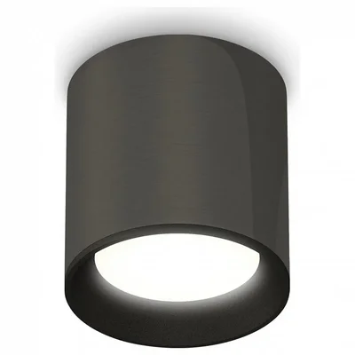 Комплект накладного светильника XS6303001 DCH/SBK черный хром/черный песок MR16 GU5.3 (C6303, N6102) (C6303 - 1шт, N6102 - 1шт)
