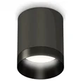 Комплект накладного светильника XS6303002 DCH/PBK черный хром/черный полированный MR16 GU5.3 (C6303, N6131) (C6303 - 1шт, N6131 - 1шт)