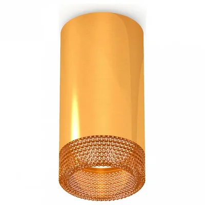 Комплект накладного светильника XS6327010 PYG/CF золото желтое полированное/кофе MR16 GU5.3 (C6327, N6154) (C6327 - 1шт, N6154 - 1шт)