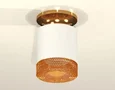 Комплект накладного светильника XS7401123 SWH/PYG/CF белый песок/золото желтое полированное/кофе MR16 GU5.3 (N7929, C7401, N7195) (C740