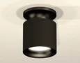 Комплект накладного светильника XS7402061 SBK/PBK черный песок/черный полированный MR16 GU5.3 (N7926, C7402, N7011) (C7402 - 1шт, N7926