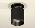 Комплект накладного светильника XS7402062 SBK/PBK черный песок/черный полированный MR16 GU5.3 (N7926, C7402, N7031) (C7402 - 1шт, N7926