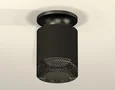Комплект накладного светильника с композитным хрусталем XS7402064 SBK/PBK/BK черный песок/черный полированный/тонированный MR16 GU5.3