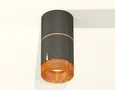 Комплект накладного светильника с композитным хрусталем XS7403082 DCH/CF черный хром/кофе MR16 GU5.3 (C7403, A2072, C7403, N7195) (C740