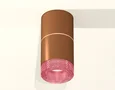 Комплект накладного светильника с композитным хрусталем XS7404082 SCF/PI кофе песок/розовый MR16 GU5.3 (C7404, A2073, C7404, N7193) (C7