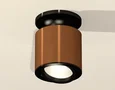 Комплект накладного поворотного светильника XS7404100 SCF/PBK кофе песок/черный полированный MR16 GU5.3 (N7926, C7404, N7002) (N7926 -
