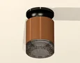 Комплект накладного светильника с композитным хрусталем XS7404102 SCF/BK кофе песок/тонированный MR16 GU5.3 (N7926, C7404, N7192) (N792