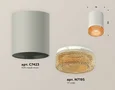 Комплект накладного светильника с композитным хрусталем XS7423005 SGR/CF серый песок/кофе MR16 GU5.3 (C7423, N7195) (C7423 - 1шт, N7195