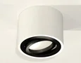 Комплект накладного поворотного светильника XS7510002 SWH/PBK белый песок/черный полированный MR16 GU5.3 (C7510, N7002) (C7510 - 1шт, N
