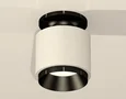 Комплект накладного светильника XS7510060 SWH/PBK белый песок/черный полированный MR16 GU5.3 (N7926, C7510, N7031) (N7926 - 1шт, C7510