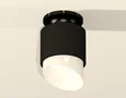 Комплект накладного светильника с акрилом XS7511066 SBK/PBK/FR черный песок/черный полированный/белый матовый MR16 GU5.3 (N7926, C7511,