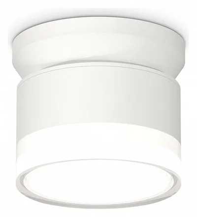 Комплект накладного светильника XS8101047 SWH/FR/CL белый песок/белый матовый/прозрачный GX53 (N8901, C8101, N8399)