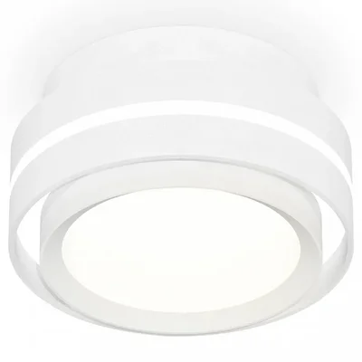 Комплект накладного светильника XS8412001 SWH/CL белый песок/прозрачный GX53 (C8412, N8112) (C8412 - 1шт, N8112 - 1шт)
