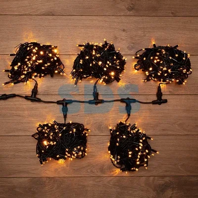 Гирлянда LED ClipLight 24V, 5 нитей по 20 метров, цвет диодов Желтый