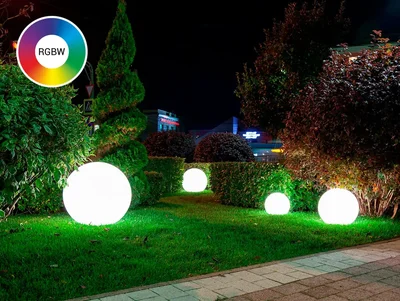 Светильник ландшафтный ШАР SPHERE _G (E27) 80 IP66 RGBW (set)