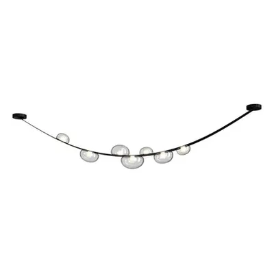 Подвесной светодный светильник Crystal Lux Bosque SP7 L3000 Black/Transparent