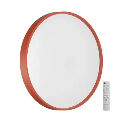 7744/EL COLOR SN Светильник светодиодный потолочный пластик/белый/красный LED 70Вт 3000-6000К D480 IP43 пульт ДУ MAVIC