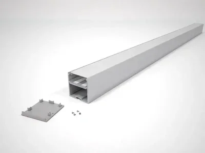 Профильный линейный светильник 50х50 с встроенным БП, RVE300801