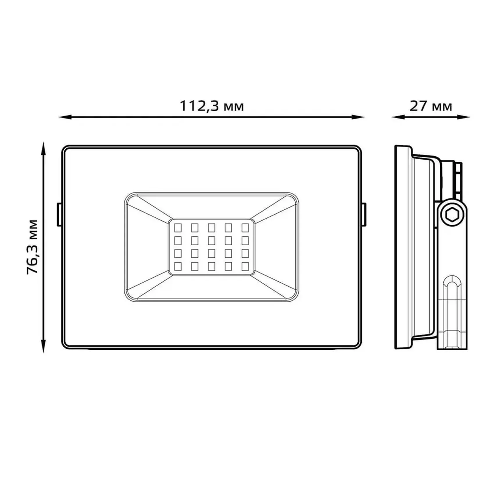Прожектор светодиодный Gauss Elementary 20W 3000К 613527120