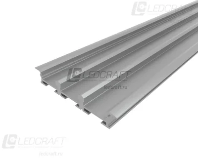 Профиль врезной алюминиевый тройной LC-LPV-0956-2 Anod