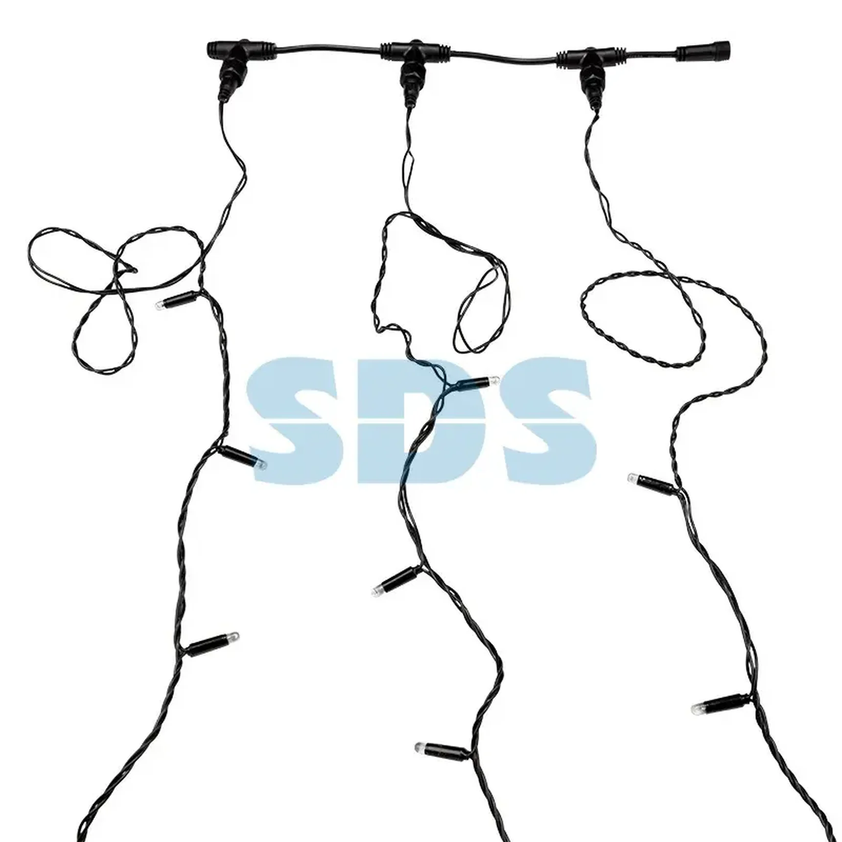 Гирлянда LED ClipLight 24V, 3 нити по 10 метров, цвет диодов ТЕПЛЫЙ БЕЛЫЙ