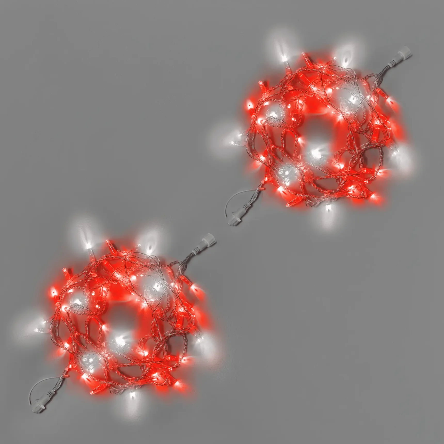 Светодиодная гирлянда INOXHUB Нить 10м, 100 LED, соединяемая, с мерцанием, 220В, IP65, прозрачный провод, КРАСНАЯ
